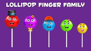 The Finger Family Lollipop Family Nursery Rhyme  Lollipop Finger Family Songs [upl. by Yennej]