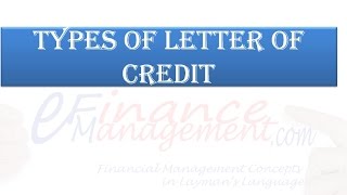 Types of Letter of credit [upl. by Aicssej380]