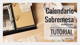 Tutorial Calendario de Sobremesa Organizadores de Escritorio [upl. by Alair]