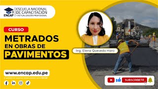 CURSO METRADOS EN OBRAS DE PAVIMENTOS 2024 [upl. by Athallia]