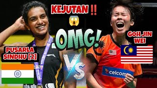 Goh Jin Wei Cipta KEJUTAN‼️Tewaskan bekas Pemain no 2 Dunia Di Remehkan Lawan Pusarla Sindhu IND [upl. by Bertelli]