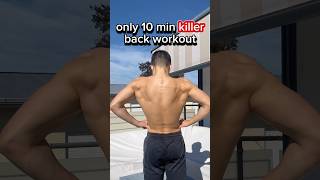 10 min Killer back workout calisthenics gym shorts [upl. by Cassandra776]