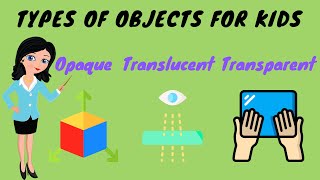 Opaque Transparent Translucent Objects For Kids  TutWay [upl. by Sanoj]