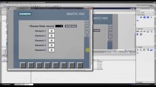 Siemens TIA Portal HMIPLC tutorial  Recipes Basic Example 12 [upl. by Wein21]