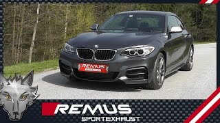 BMW M235i with REMUS sport exhaust system [upl. by Gerge848]