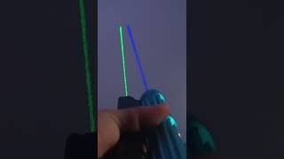 12W 525nm Green and 16W 450nm Blue lasers at cloudy sunset [upl. by Atoiganap]