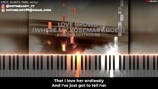 Love Grows Where My Rosemary Goes karaoke piano [upl. by Idaf817]