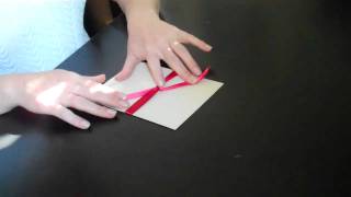 How to Tie and Bow and a Knot for Your Wedding Invitations [upl. by Alaecim832]