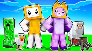 LANKYBOX FOXY amp BOXY Play MINECRAFT For The FIRST TIME EVER Lets Play Minecraft Part 1 [upl. by Pike]