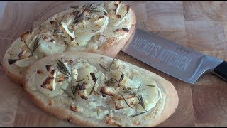 POTATO PIZZA FLATBREADS  Nickos Kitchen [upl. by Kresic905]