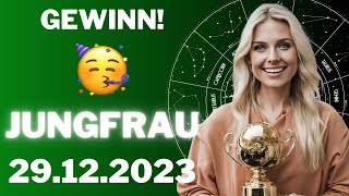 JUNGFRAU ♍️😊ES KOMMT❗DER GRÖSSTE GEWINN DEINES LEBENS🍀🎁 Horoskop  29Dezember 2023 jungfrau tarot [upl. by Rayshell]