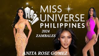 Anita Rose Gomez Miss Universe Philippines Zambales 2024 missuniversephilippines2024 missuniverse [upl. by Ahtabbat]