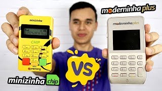 Moderninha PLUS ou Minizinha Chip  Qual a melhor máquina de cartão [upl. by Nierman]