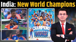 IND vs SA  India win T20 WC 2024 stun South Africa by 7 runs Kohli  Rohit  Bumrah [upl. by Riki576]