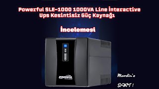 Powerful SLE–1000 1000VA Line İnteractive Ups Kesintisiz Güç Kaynağı İncelemesi 🇹🇷 [upl. by Niel]