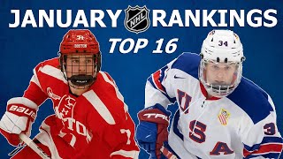 2024 NHL DRAFT RANKINGS  January Top 16 [upl. by Westmoreland]