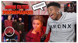 FIRST TIME REACTING TO JIMINS FILTER PERFORMANCE MUST WATCH [upl. by Nagram569]