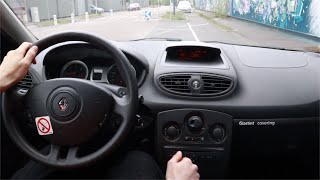 TEST 2011 Renault Clio 3 15 Dci 75 city extra urban driving 5090kmh turbo lag [upl. by Ahsayn]