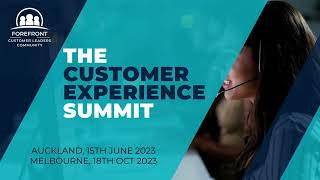 The Customer Experience Summit NSW 23 Forefront Events [upl. by Akirdnahs]