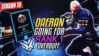 Dafran RUSHING for RANK 1 Soldier 76 Overbuff S10 TOP 500 [upl. by Finbur]