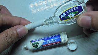 How to refill Vicks Inhaler Turn your empty Vicks Inhaler into White Flower Inhaler [upl. by Anerhs]