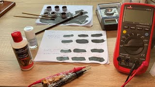 How to make conductive paint  Graphite powder  Nail Hardener or Acrylic Varnish [upl. by Maris]