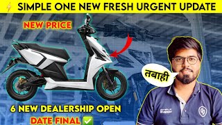 ⚡SIMPLE ONE New Update 6 Dealership  Simple one electric scooter Delivery update  ride with mayur [upl. by Notyrb203]