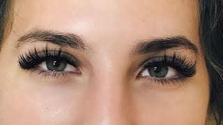 How I Make Spikes for Strip Lash Extension Wispy Eyelash Extensions And Wet Effect [upl. by Adalbert]