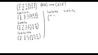 Inversion dune matrice 3x3 [upl. by Eniamsaj]