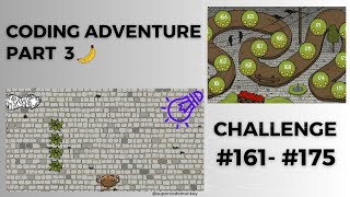 CODE MONKEY CODING ADVENTURE🍌 PART 3 LOGIC amp EVENTS  CHALLENGE 161  175 RETURN TO SENDER [upl. by Nodnarb326]