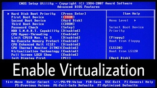 How to Enable Virtualization in BIOS windows 10 hp laptop [upl. by Brigitta]