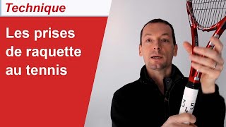 Les prises de raquette au tennis comment tenir sa raquette au tennis [upl. by Tersina330]