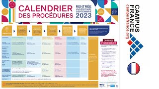 Campus France  les dates importantes à retenir  Calendrier de la procédure Campus France [upl. by Suehtomit]