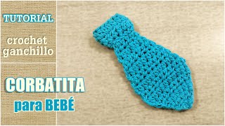 DIY Como tejer corbatita a crochet ganchillo Super fácil [upl. by Gian544]