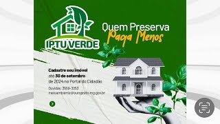 IPTU VERDE • Moradores de Ouro Preto que preservam o meio ambiente podem ter desconto no IPTU 2024 [upl. by Stutman195]