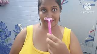 Long Underarm Hair removal at home most requested video NupurRakesh vlogs [upl. by Doll]