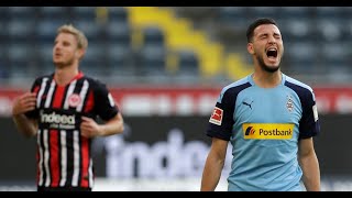 Bundesliga  Frankfurt 13 Monchengladbach Bensebaini buteur amp passeur [upl. by Sadinoel]