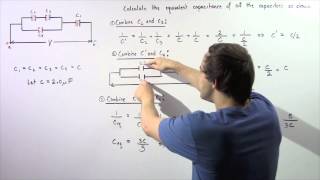 Capacitors in Circuit Example  5 [upl. by Ylecara610]