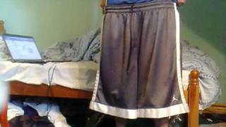 Double sagging 2 pairs of Jordan basketball shorts  chelsea away kit [upl. by Plusch]