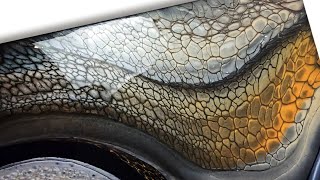 WOW Must see LACING on Exquisite Metallics  Best Acrylic Pour Swipe Yet [upl. by Meensat832]