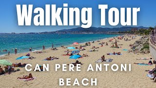 Can Pere Antoni Beach Walk  Mallorca Spain 4k [upl. by Enamrahs511]