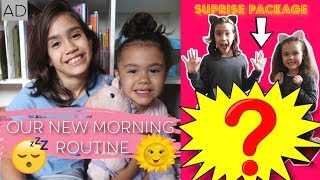 OUR NEW MORNING ROUTINE  HUGE MYSTERY BOX OPENING😲 [upl. by Aicatsan]