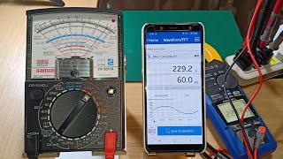 CC Sanwa YX361TR Accuracy on Household AC Voltage With 6 Total Harmonics Distortion [upl. by Beitris498]