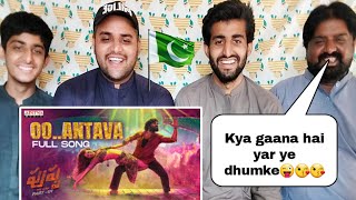 Oo Antavaa Song Pushpa Reaction By Pakistani [upl. by Lutim]