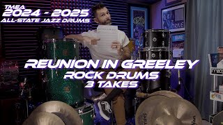 2024  2025 TMEA Jazz Drums  Reunion In Greeley  Rock Drums [upl. by Erv]