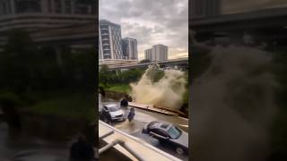 Epic Footage Devastating Landslide amp Flood Strikes Seri Kembangan in Malaysia مليسيا‎ [upl. by Weinreb]