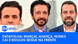 Datafolha Marçal avança Nunes cai e Boulos segue na frente  SBT News [upl. by Hiroshi971]