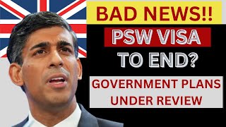 BAD NEWS  UK TO BAN POST STUDY WORK VISAS AND GRADUATE VISAS  UK IMMIGRATION UPDATE [upl. by Nauqahs777]