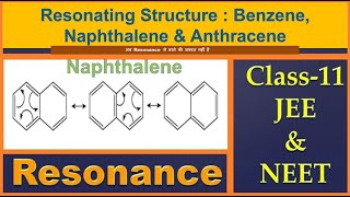 Resonating Structure of Benzene Naphthalene and Anthracene  EG Chemistry IIT JEE amp NEET [upl. by Ecurb]