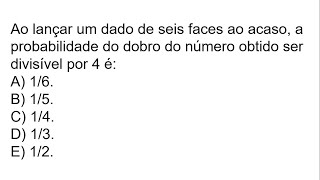 FEPESE 2023  PROBABILIDADE  Agente de Saneamento Fiscal [upl. by Ardiedal]